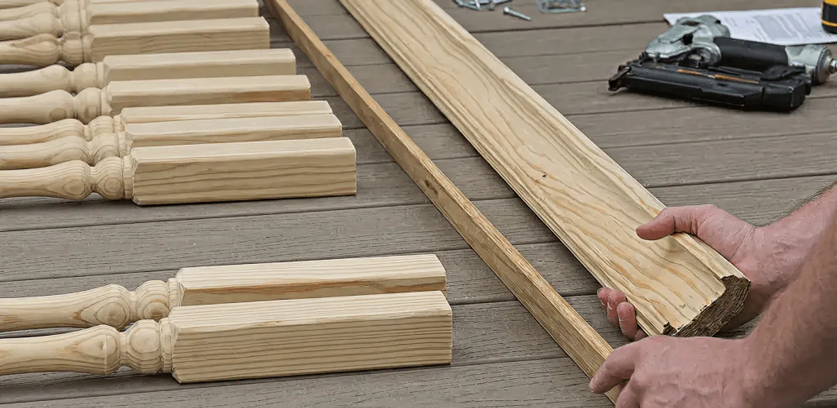 Handrail installation materials and wood components for stair rail work in South Bend, IN